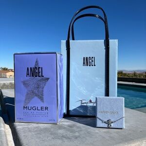 Thierry Mugler Angel EDP with Blue Gift Bag and Angel bracelet